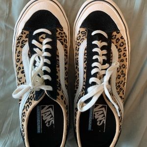 Cheetah print vans